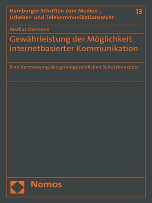 cover image of Gewährleistung der Möglichkeit internetbasierter Kommunikation